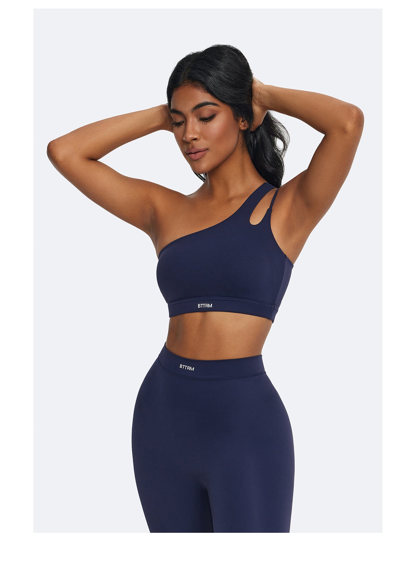 One-Shoulder Strap Top | Navy Blue