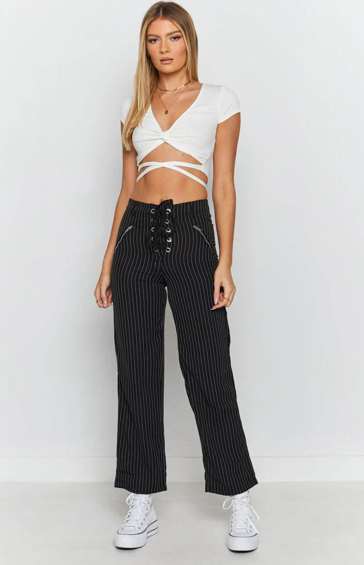 One Thing Cut Out Crop Top | White