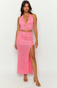 Otto Knit Crop Top | Pink