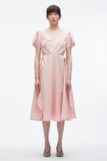 Tulip Sleeve V-Neck Dress | Petal