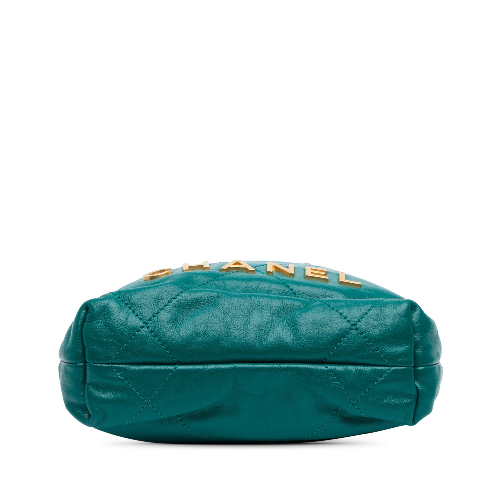 Chanel | Pre-Owned Mini Shiny Calfskin 22 Handbag - I | Green