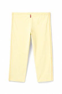 Women | Vintage Orange Stitched Cropped Sweatpant | Sunwash