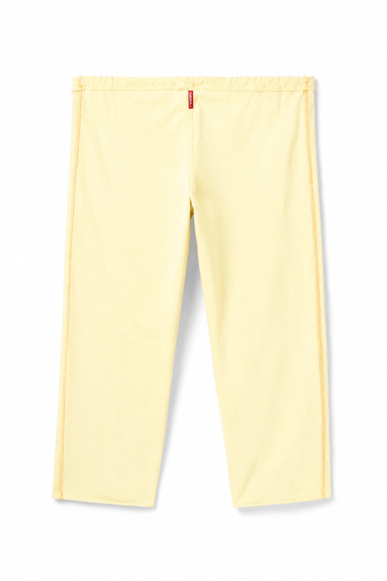 Women | Vintage Orange Stitched Cropped Sweatpant | Sunwash