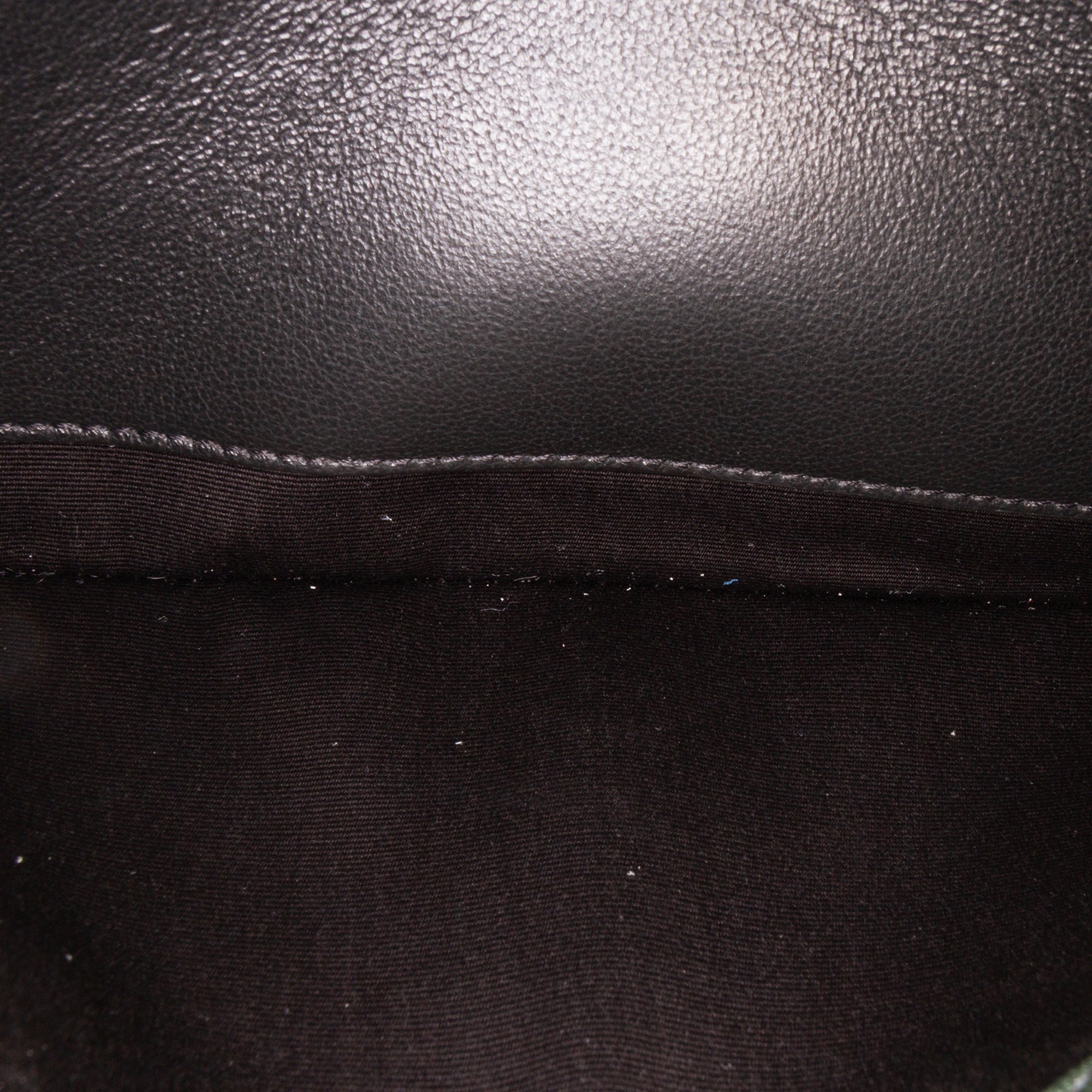 Saint Laurent | Pre-Owned Small Quilted Lambskin Becky Chain Shoulder Bag | Green/Dark Green