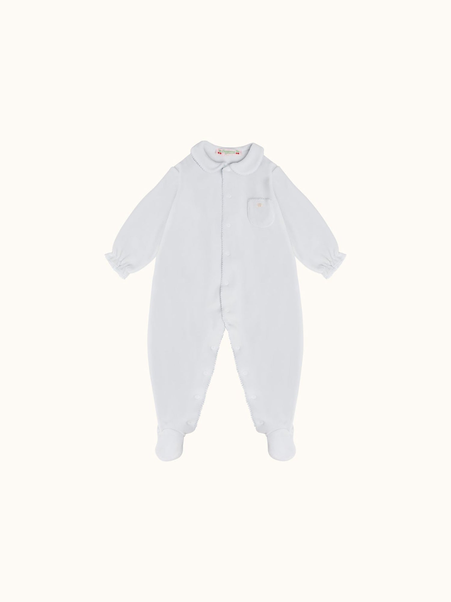 Unisex | Baby Round Neck Sleepsuit | Gray Blue