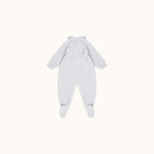 Unisex | Baby Round Neck Sleepsuit | Gray Blue