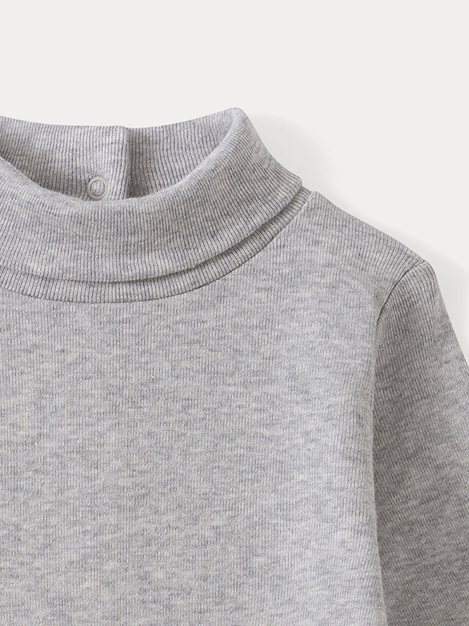 Unisex | Baby Turtleneck Onesie | Heathered Gray