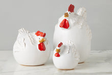 Ceramic Country French Rooster | White | Large