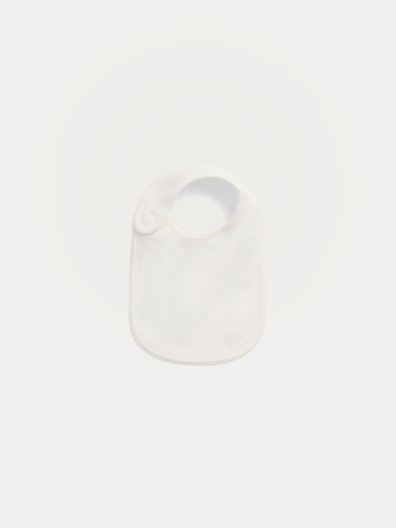 Unisex | Avibis Embroidered Organic Cotton Bib | Gray Blue