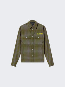Men | Amiri | Logo Overshirt | Sage Green