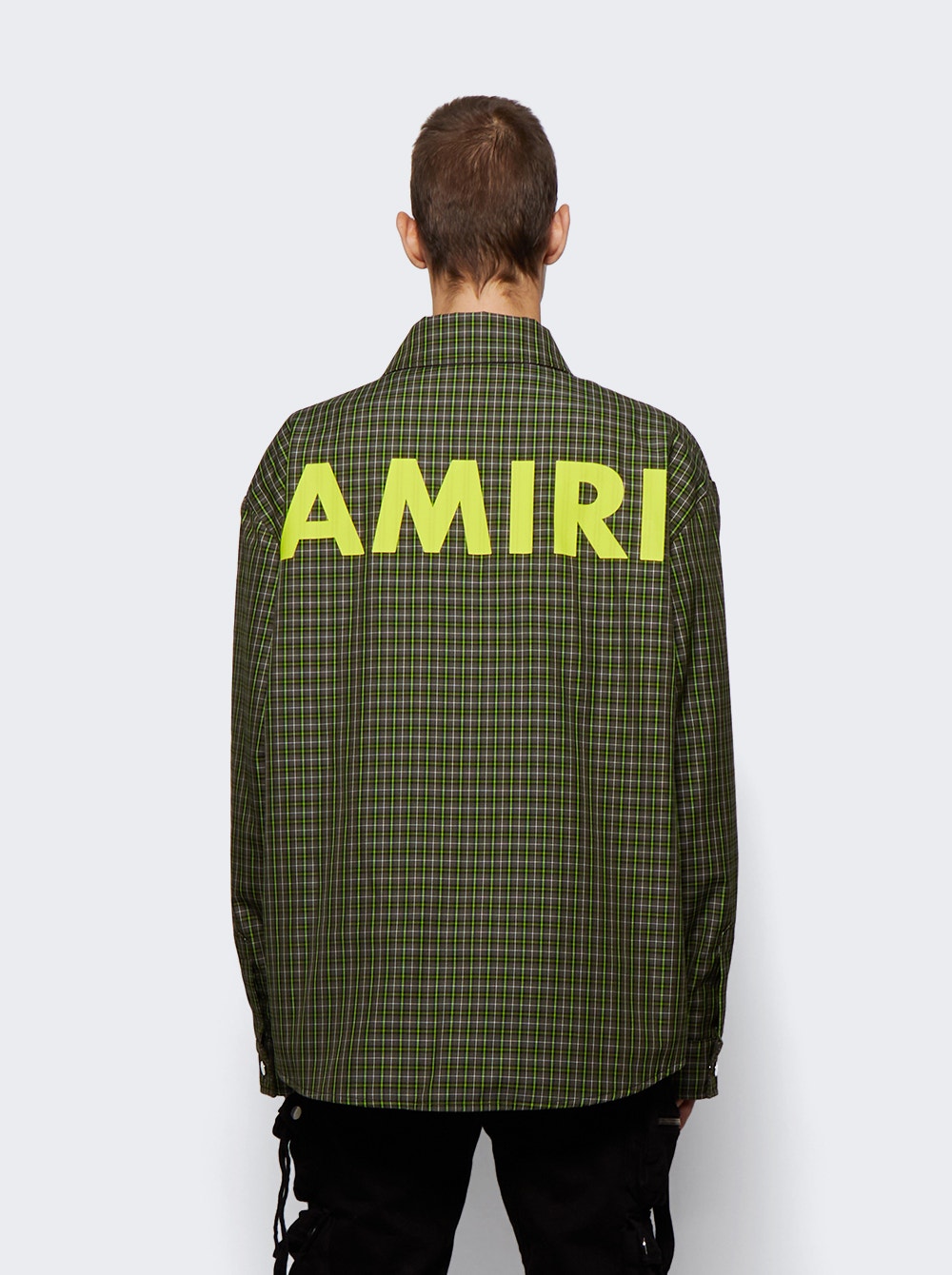 Men | Amiri | Logo Overshirt | Sage Green