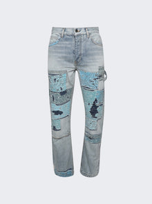 Men | Amiri | Patchwork Bandana Carpenter Jean