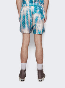 Amiri | Bleached Ma Paisley Silk Shorts | Aqua