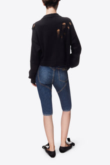 Crystal Butterfly Cardigan | Black