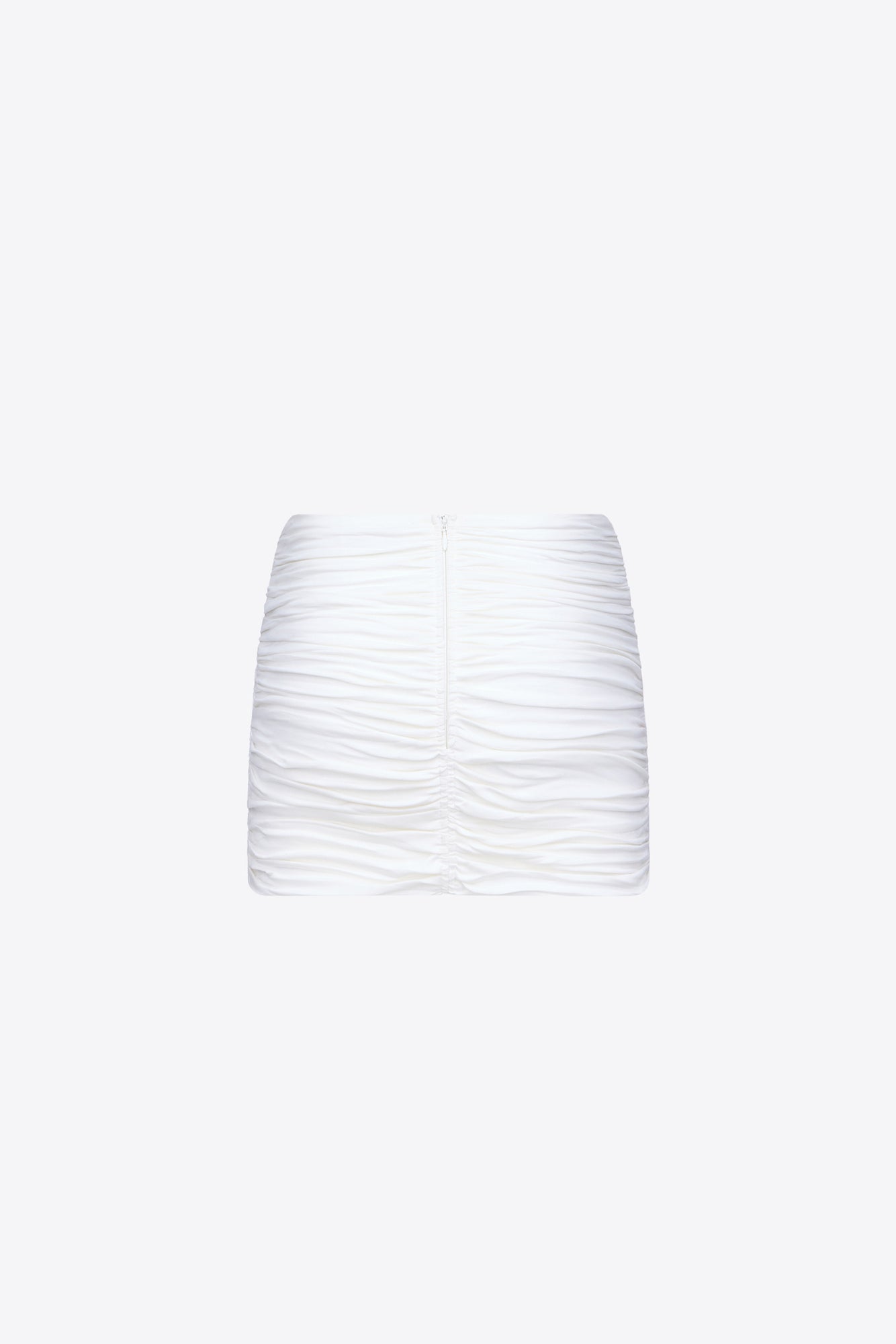 Heart Ruched Mini Skirt | Off-White