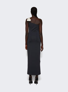 Women | Zeynep Arcay | Ribbon Scuba Maxi Dress | Black