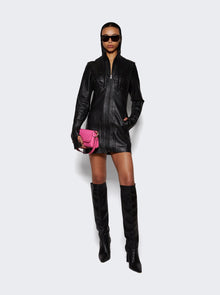 Women | Natasha Zinko | Washed Leather Dress | Black