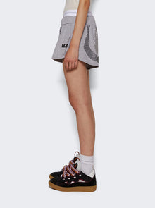 Natasha Zinko | Rhinestone Shorts Cotton | Grey