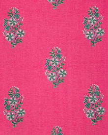 Bouquet Blossoms - Ocean View Long Tunic Dress - Hot Pink - Printfresh