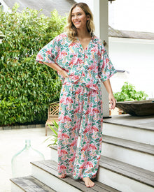 Flock of Flamingos - Petite Eco Satin Wildest Dreams Set - Rose - Printfresh