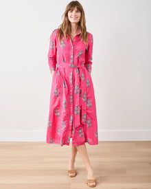 Bouquet Blossoms - Meredith Dress - Hot Pink - Printfresh