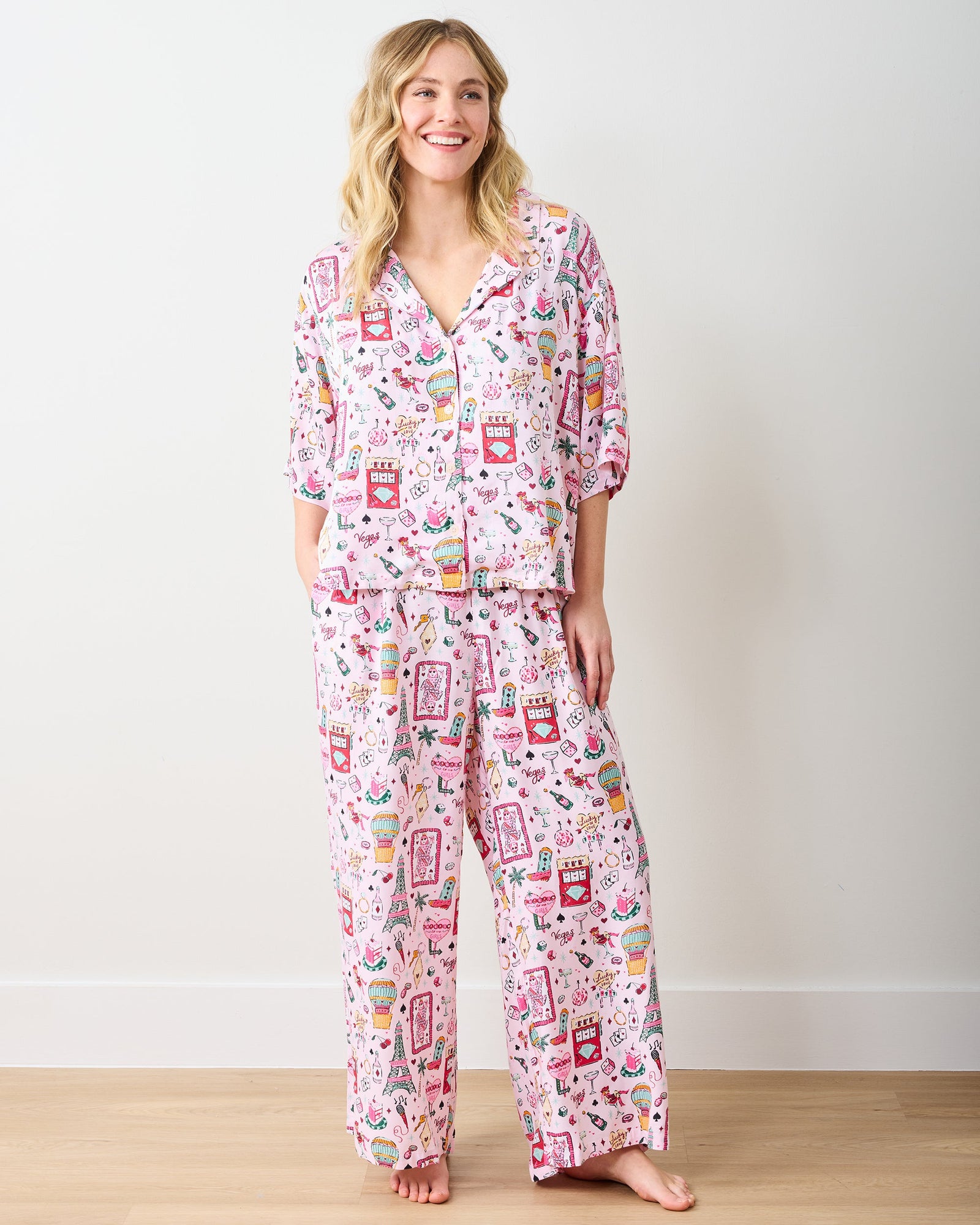 Viva Las Vegas - Eco Satin Wildest Dreams Set - Lucky Pink - Printfresh