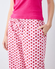 Mini Candy Hearts - PJ Pants - Pink Macaron - Printfresh