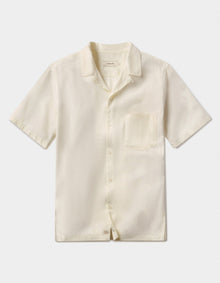 Men | Sueded Costa Resort Shirt | Ivory