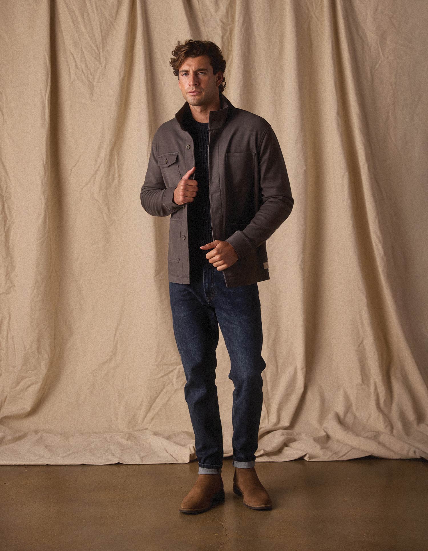 Men | Comfort Terry Chore Coat | Steel