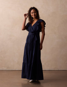 Women | Madeline Tiered Dress | Navy