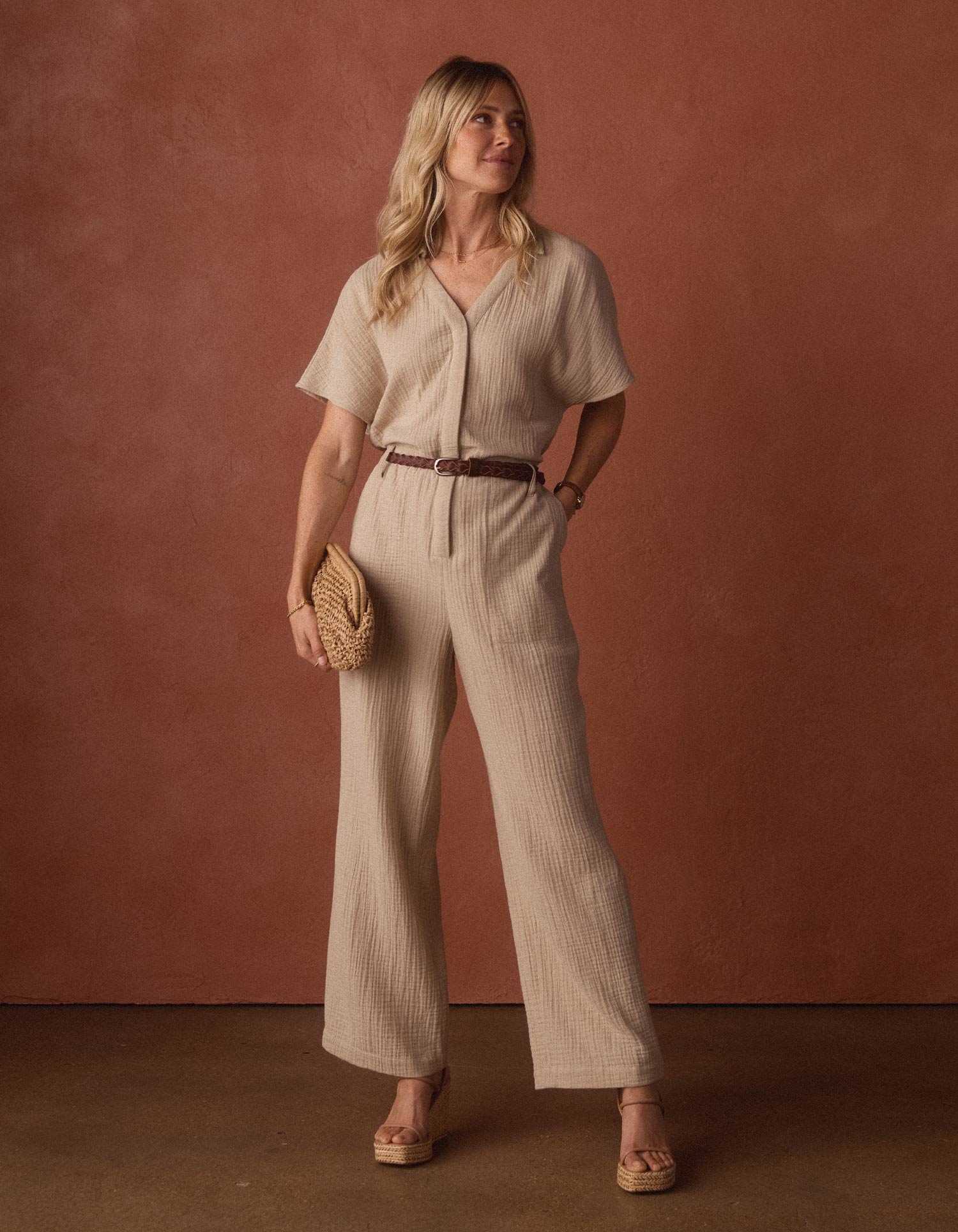 Women | Kalo Jumpsuit | Pumice