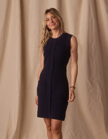 Women | Quinn Knit Mini Dress | Navy
