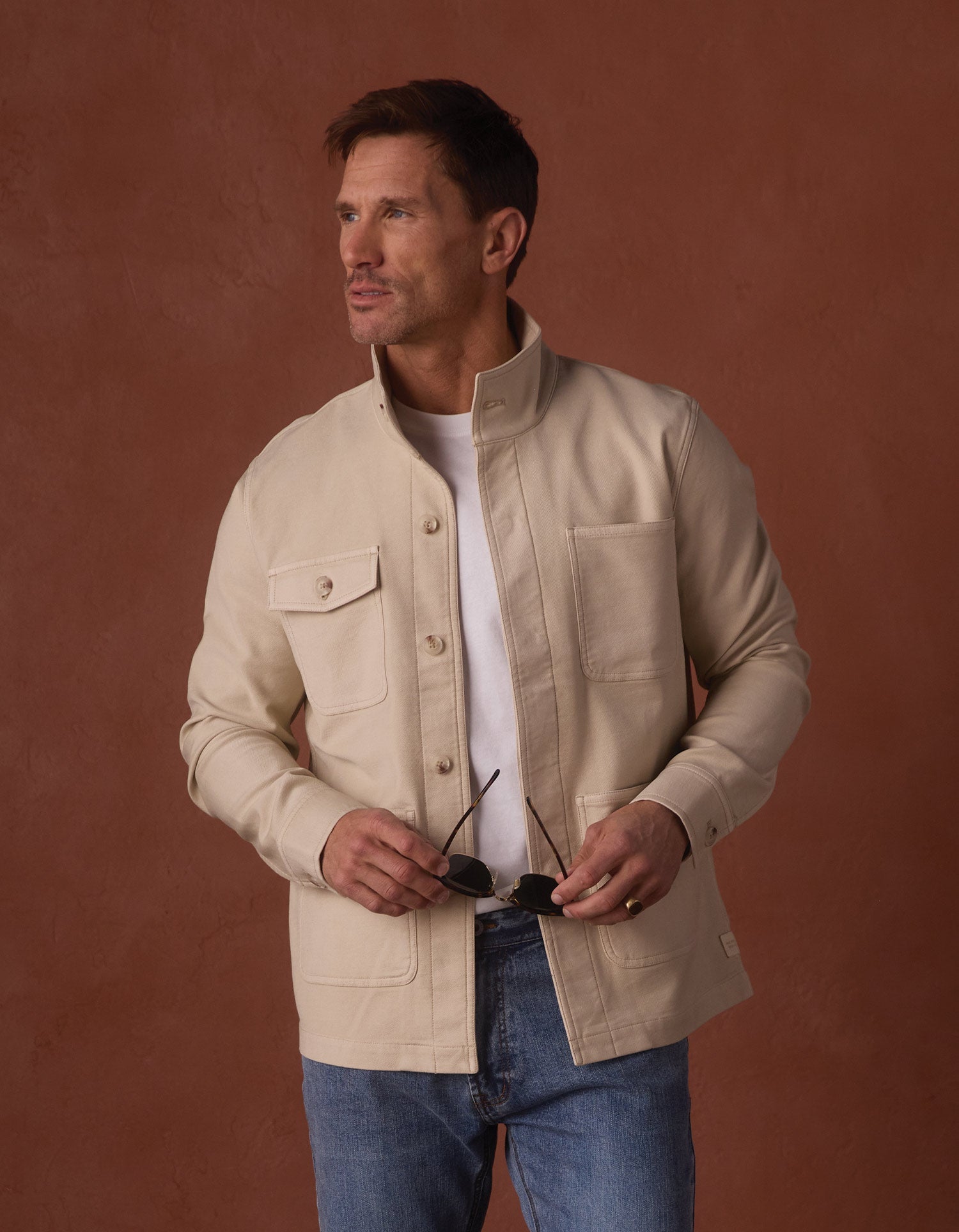 Men | Comfort Terry Chore Coat | Birch