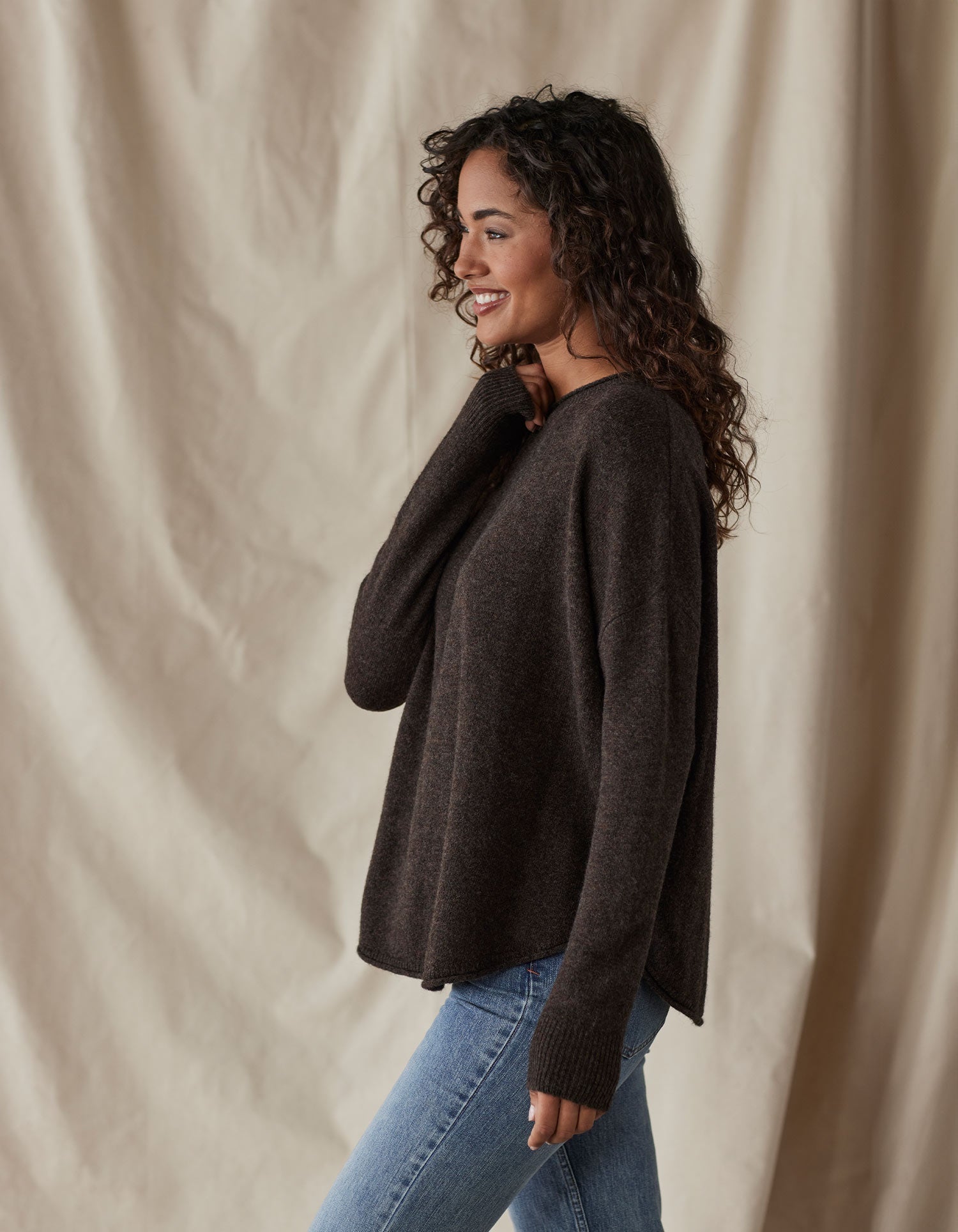 Women | Marianna Crewneck Sweater | Umber