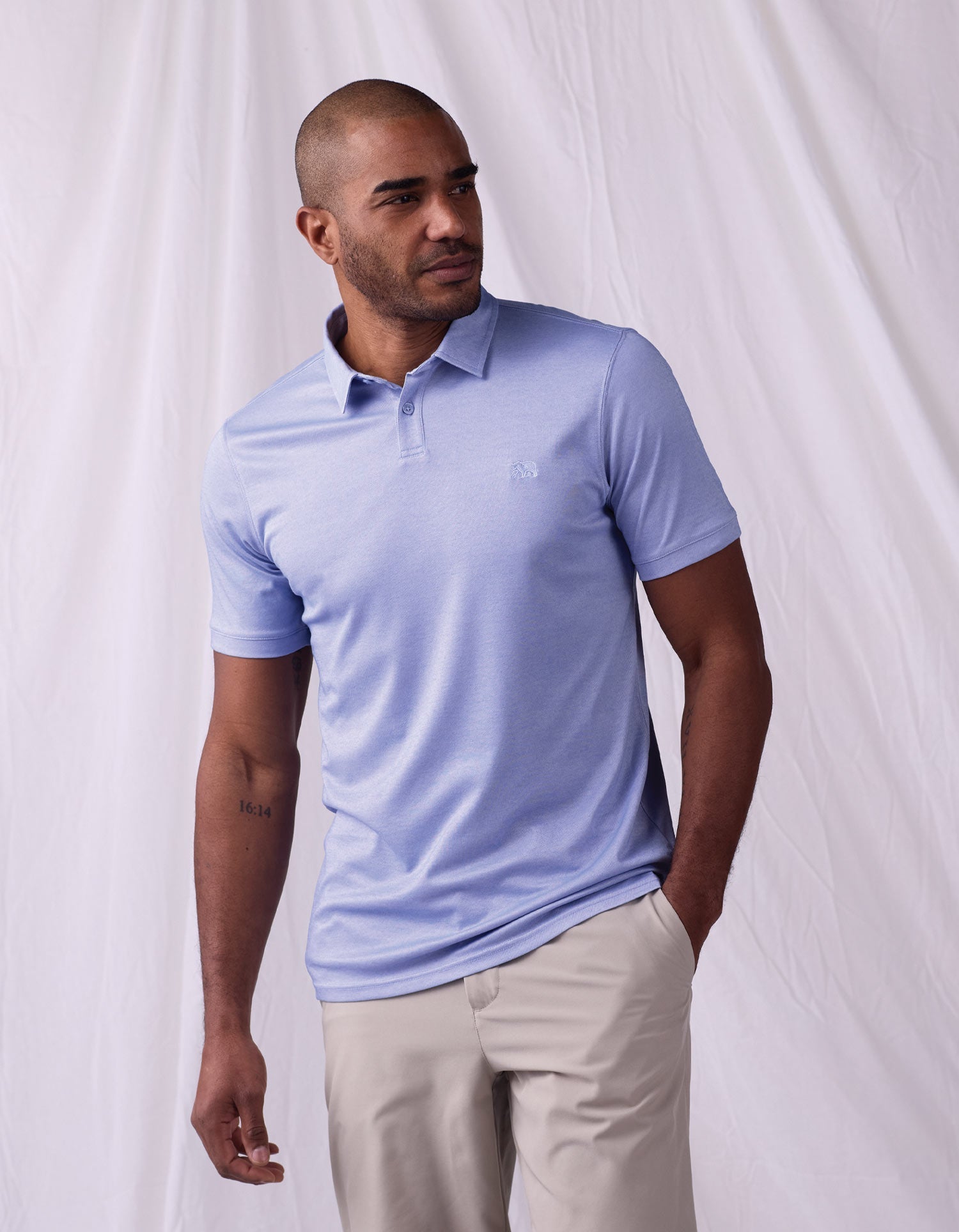 Men | Performance Pique Polo | Glacier