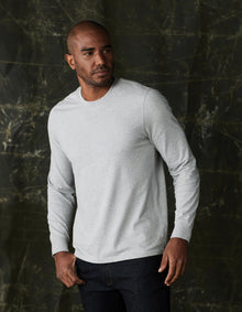 Men | Lennox Jersey Long Sleeve Tee | Heather Grey