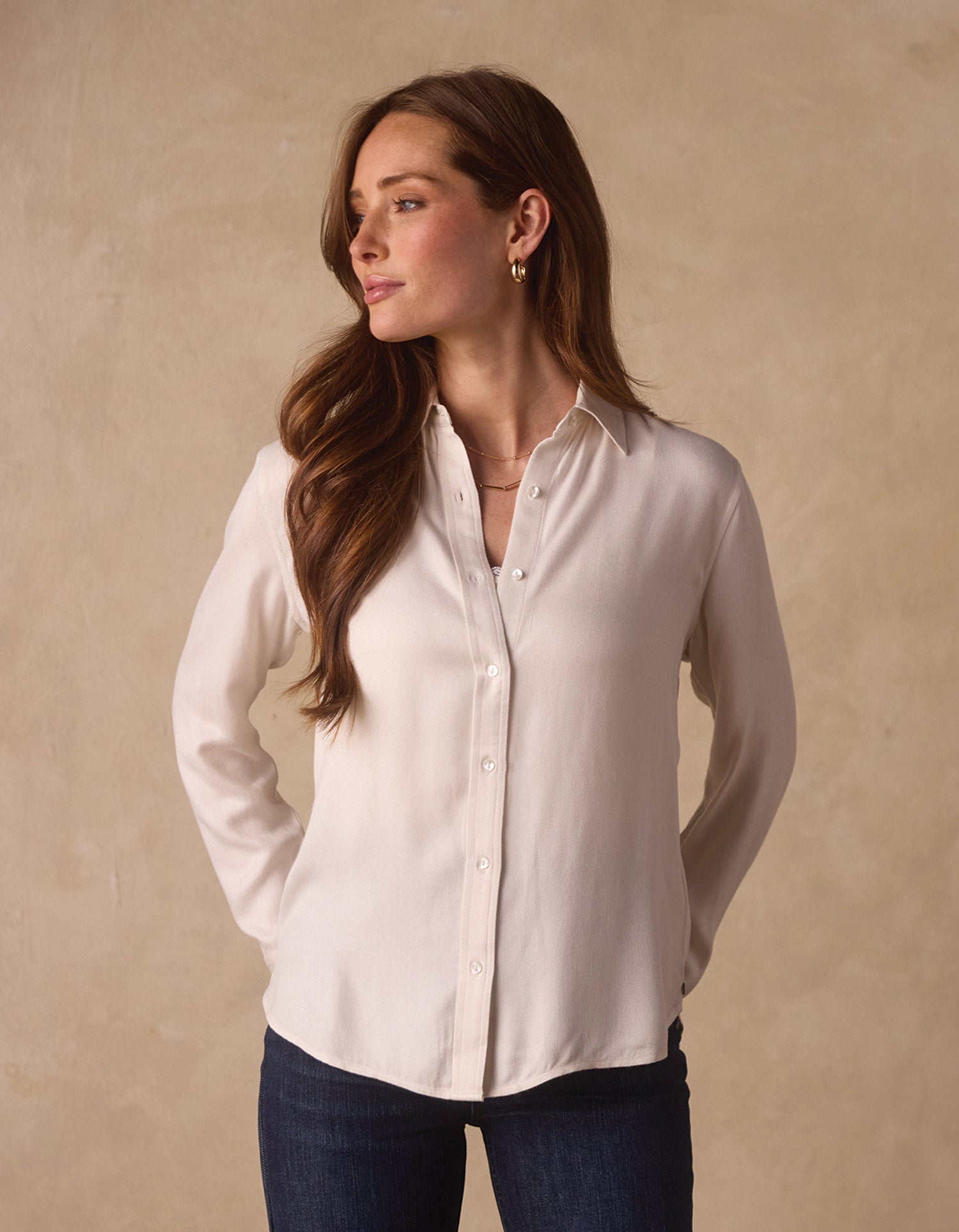 Women | Harper Everyday Shirt | Birch
