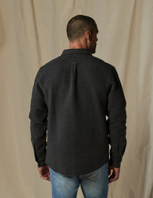 Men | Heavyweight Chamois Overshirt | Heathered Charcoal