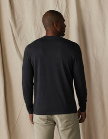 Men | Lennox Jersey Long Sleeve Tee | Heather Charcoal