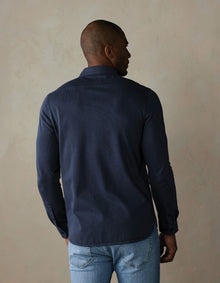 Men | Lennox Jersey Button Up | Navy