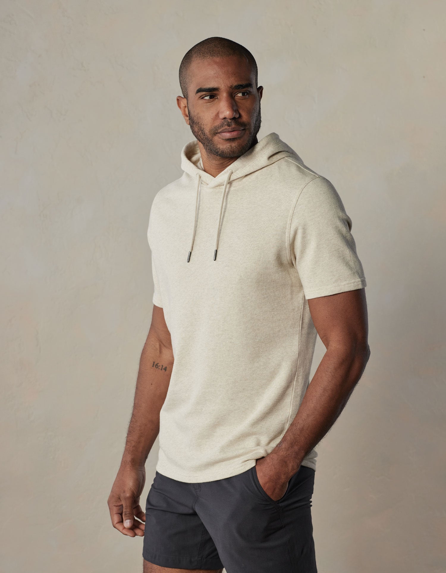 Men | Cole Terry Athletic Hoodie | Oatmeal