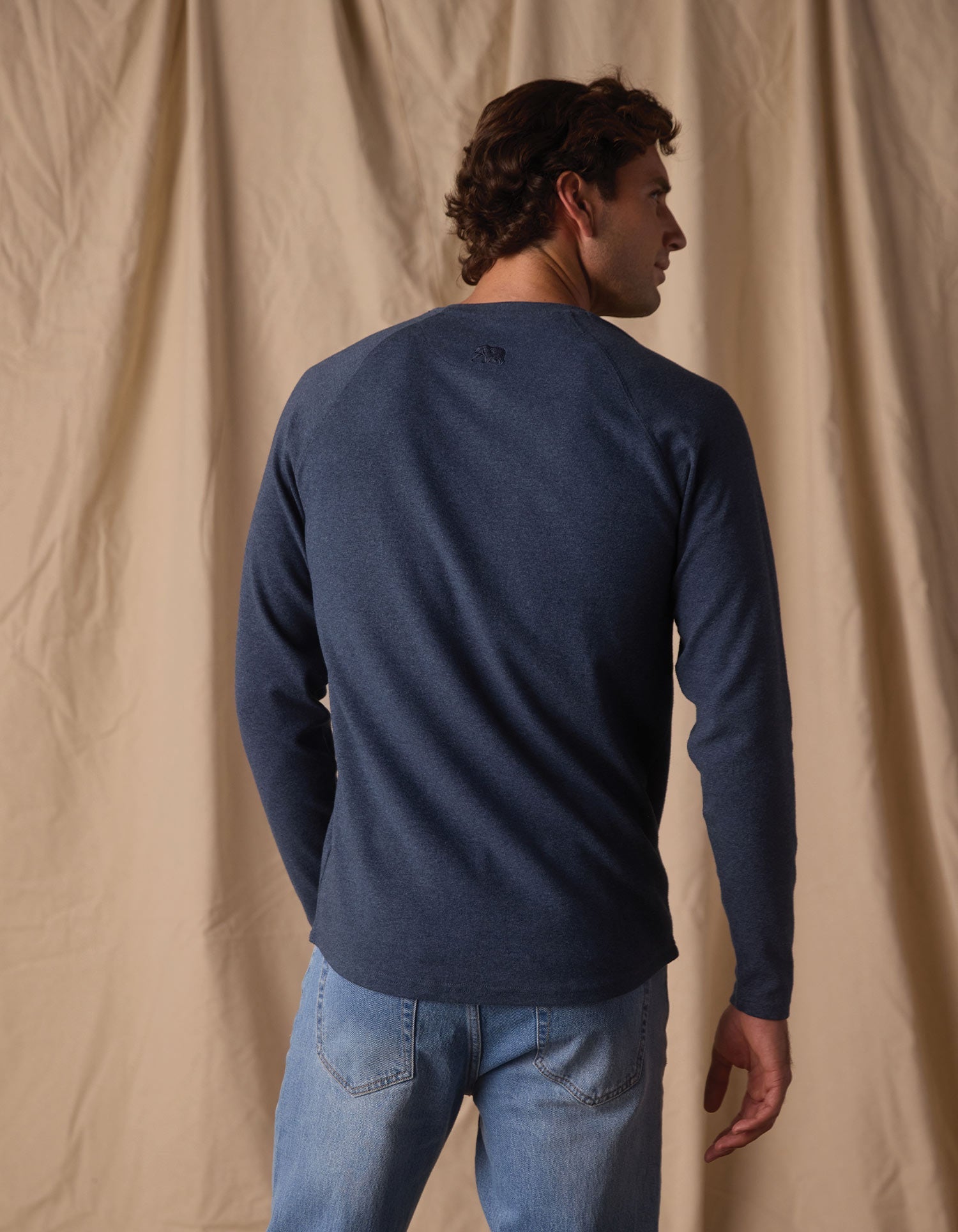 Men | Puremeso Everyday Henley | Indigo Blue