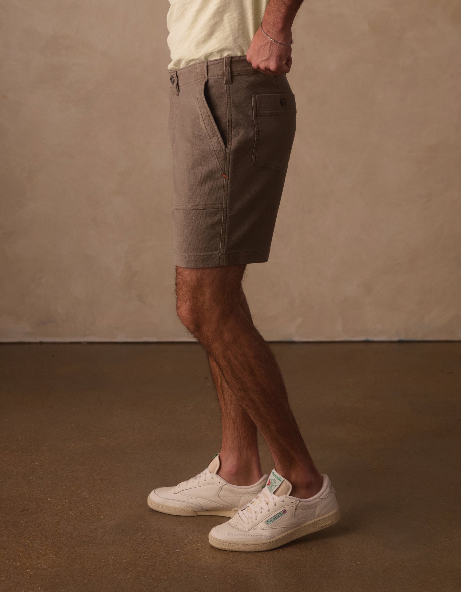 Men | Comfort Terry Utility Short | Taupe