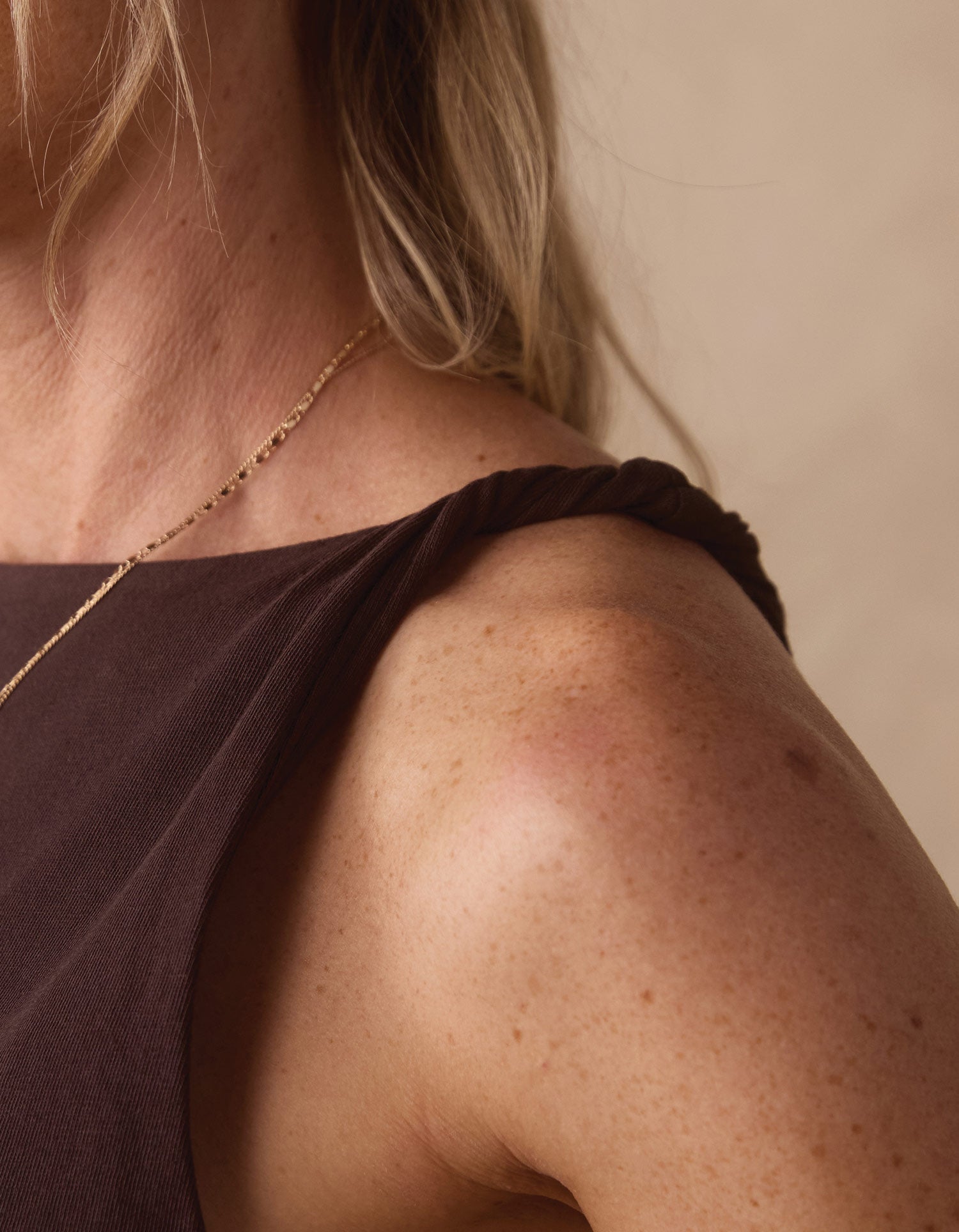Women | Normal Jersey Draped Tank | Umber
