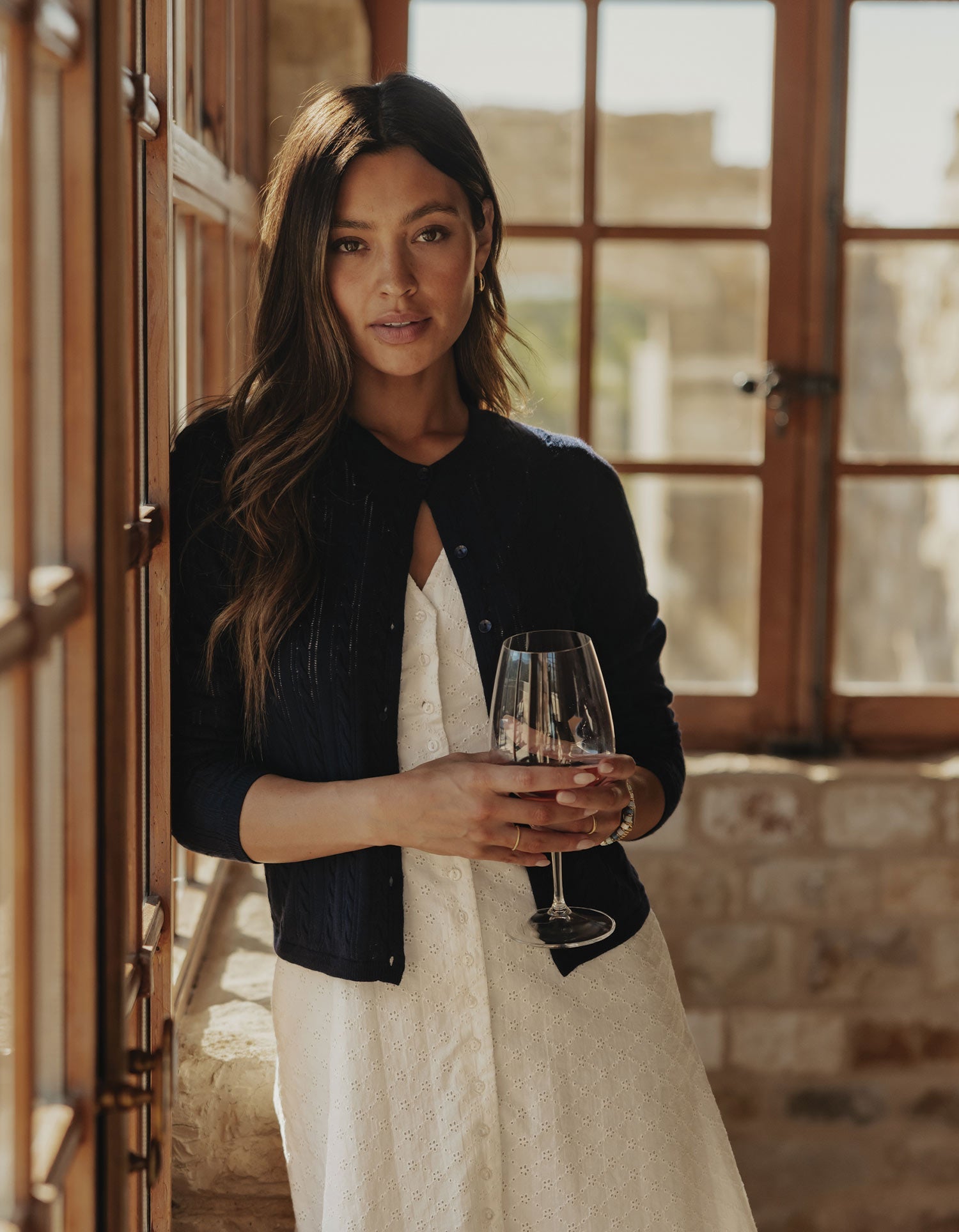 Women | Ravello Fine Gauge Cardigan | Navy