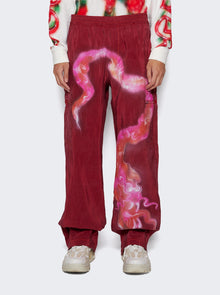 Men | Casella Meyer | Silk Dragon Cargo Pants | Red