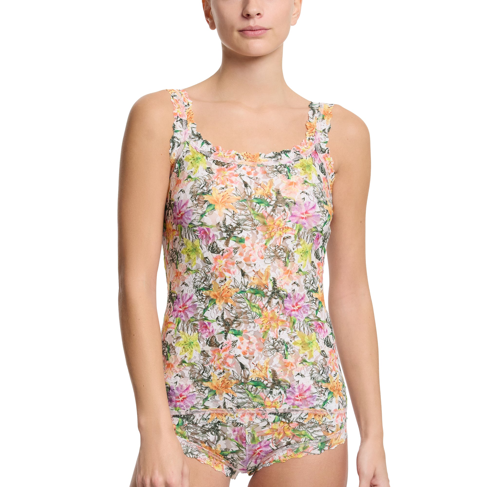 Signature Lace Unlined Camisole | Botany (White)