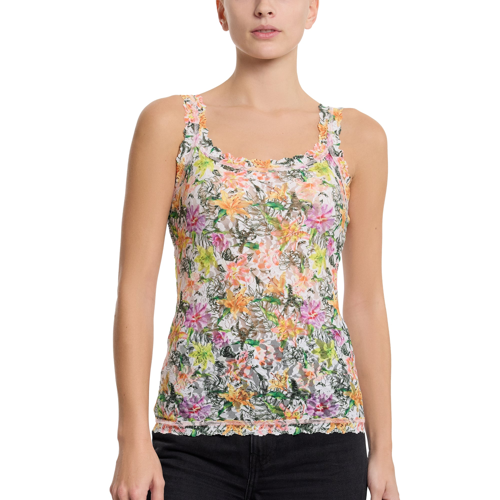 Signature Lace Unlined Camisole | Botany (White)