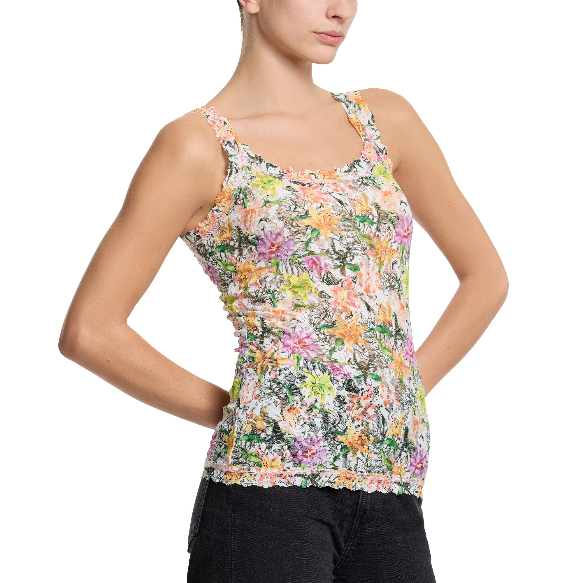 Signature Lace Unlined Camisole | Botany (White)