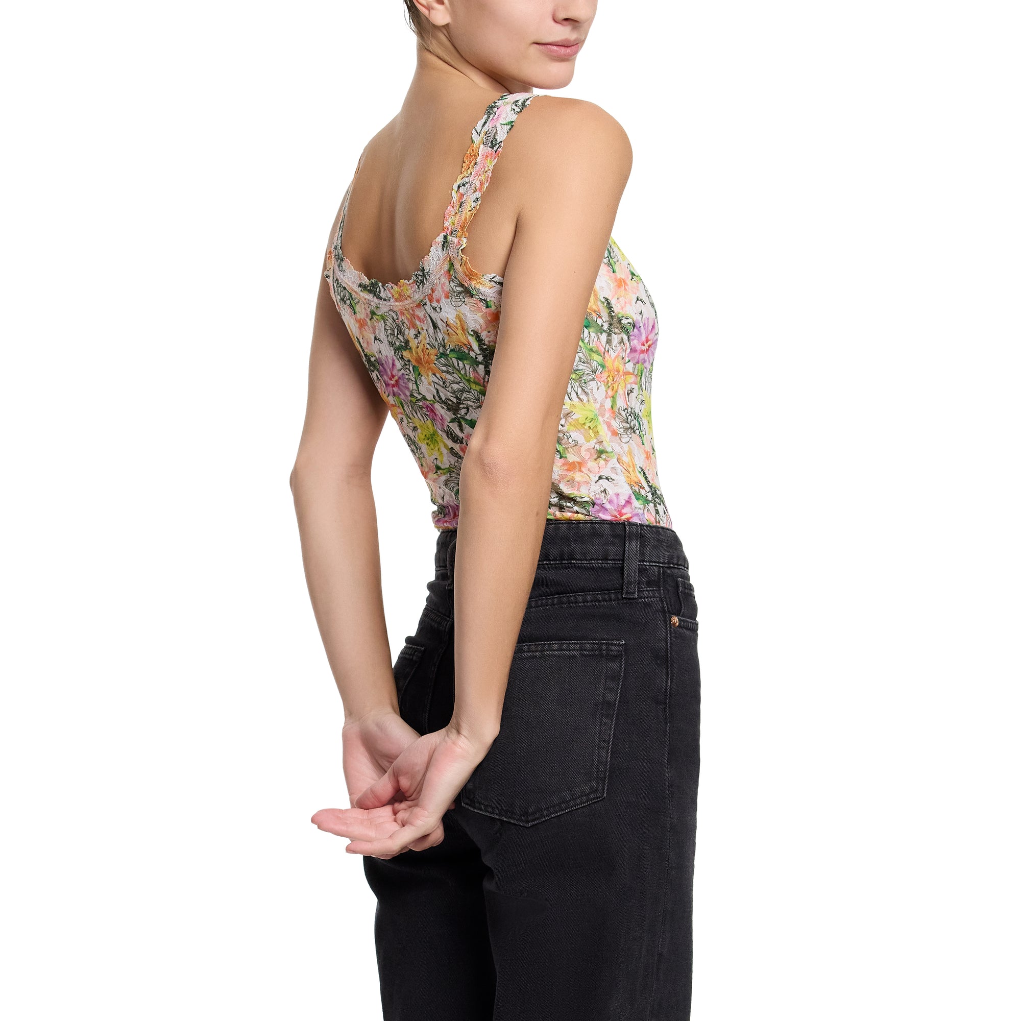 Signature Lace Unlined Camisole | Botany (White)